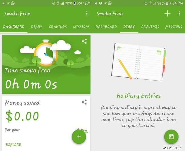 금연에 도움이 되는 5가지 무료 Android 앱 