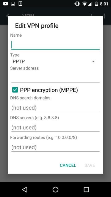 Android에서 VPN에 수동으로 연결하는 방법 