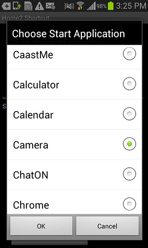 홈 버튼이 Android에서 카메라를 실행하도록 하는 방법 