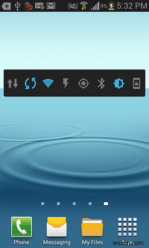 Android 기기의 홈 화면에서 설정을 빠르게 전환하는 방법 