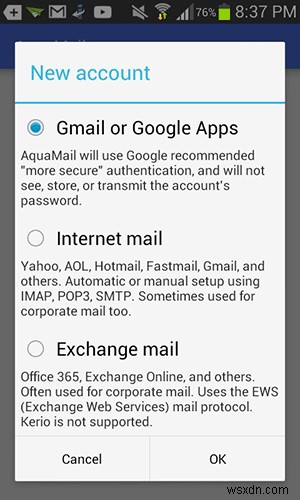 Android용 최고의 이메일 앱 5가지 
