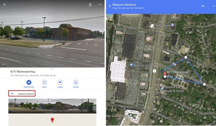 Google 지도에서 두 점 사이의 거리를 측정하는 방법 