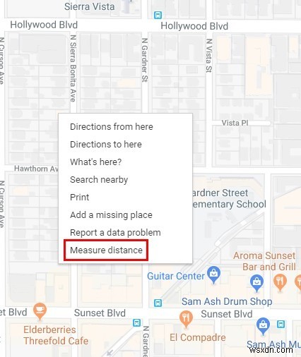 Google 지도에서 두 점 사이의 거리를 측정하는 방법 