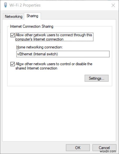 수정:Windows 10에서 Hyper-V 가상 스위치 속성 적용 오류 