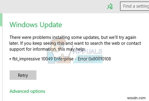 Windows 업데이트 오류 0x80010108을 수정하는 방법 
