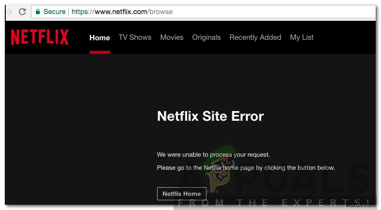 Netflix 사이트 오류를 ​​수정하는 방법 