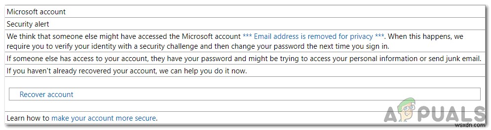  security-noreply-account@accountprotection.microsoft.com 에서 보낸 이메일은 안전한가요? 