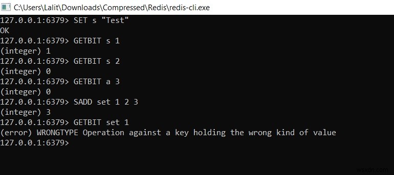 Redis GETBIT – redis에서 문자열의 특정 인덱스에서 비트 값을 얻는 방법 
