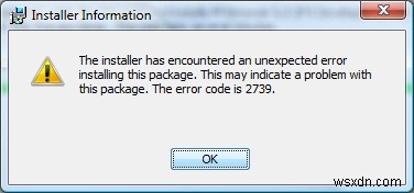 PC의 2739 오류를 복구하는 방법(Adobe 소프트웨어 오류)
