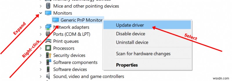 일반 PNP 모니터 – Windows 10 PC 장치 드라이버를 수정하는 방법 