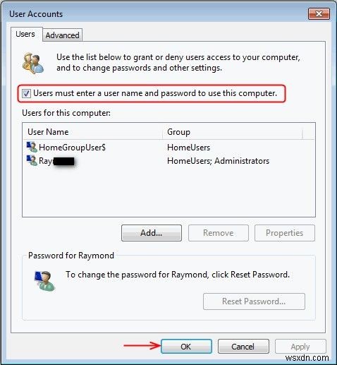 비밀번호를 입력하지 않고 Windows 8.1/8/7에 자동으로 로그인