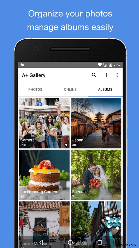 사진 관리를 위한 Android용 인기 갤러리 앱
