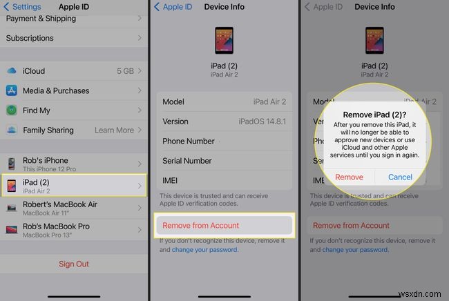 Apple ID에서 기기를 제거하는 방법 총정리
