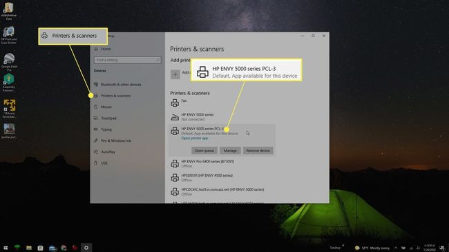 Windows 10에서 프린터 바로 가기 만드는 방법
