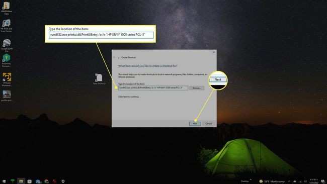Windows 10에서 프린터 바로 가기 만드는 방법