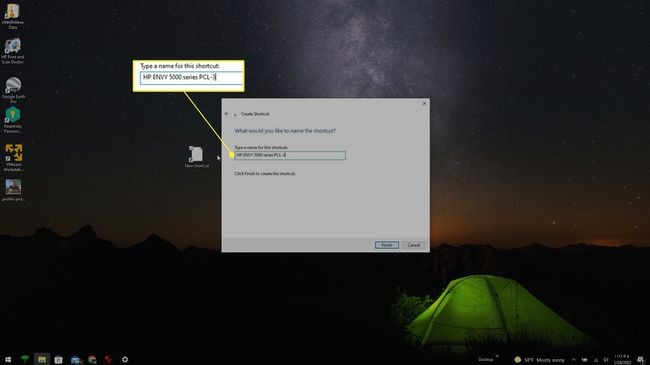 Windows 10에서 프린터 바로 가기 만드는 방법