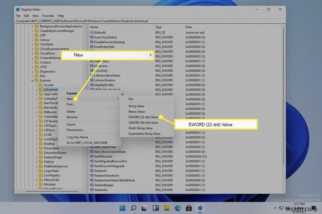 Windows 11에서 뉴스 및 관심사(위젯) 버튼 제거하는 방법