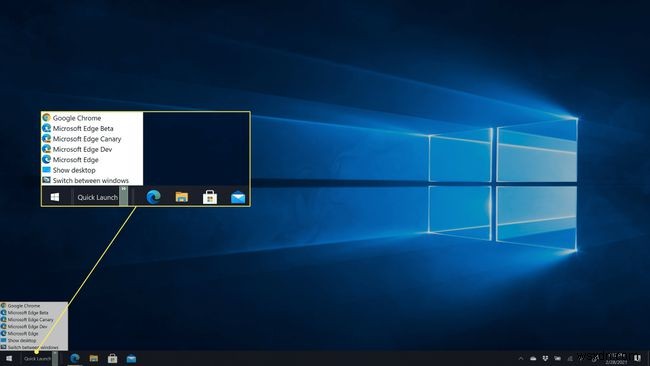 Windows 10에서 사라진 빠른 실행 도구 모음(Quick Launch) 다시 추가하는 방법