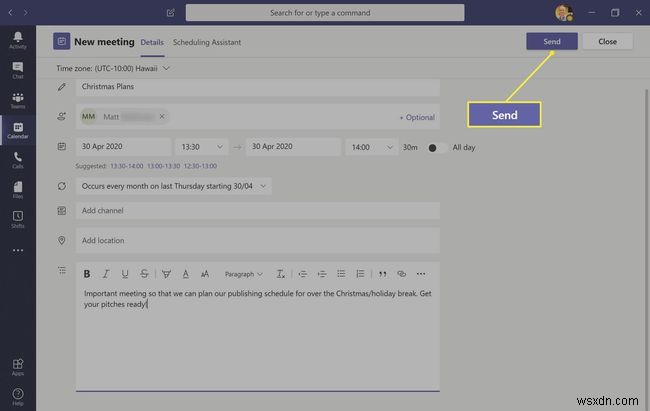 Microsoft Teams 캘린더 사용법: 일정 생성부터 공유와 편집까지 완벽 가이드