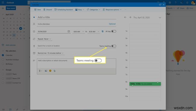 Microsoft Teams 캘린더 사용법: 일정 생성부터 공유와 편집까지 완벽 가이드