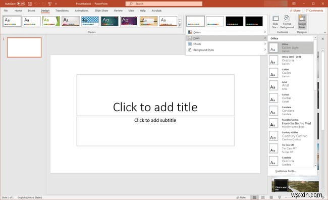 Microsoft Office 프로그램별 기본 글꼴 변경 방법 총정리