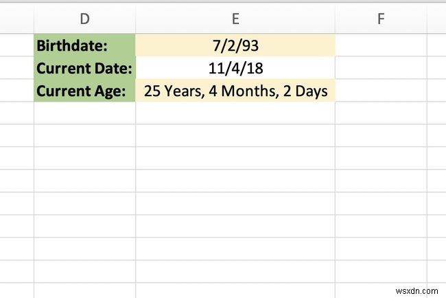 엑셀 DATEDIF 함수로 현재 나이 자동 계산하는 방법