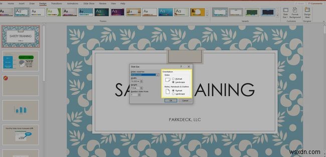 파워포인트(PowerPoint) 슬라이드 가로·세로 방향 변경하는 방법