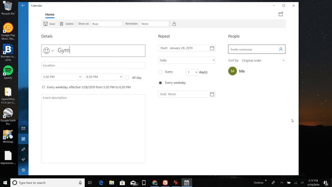 Windows 바탕화면에서 Google 캘린더를 확인하는 방법