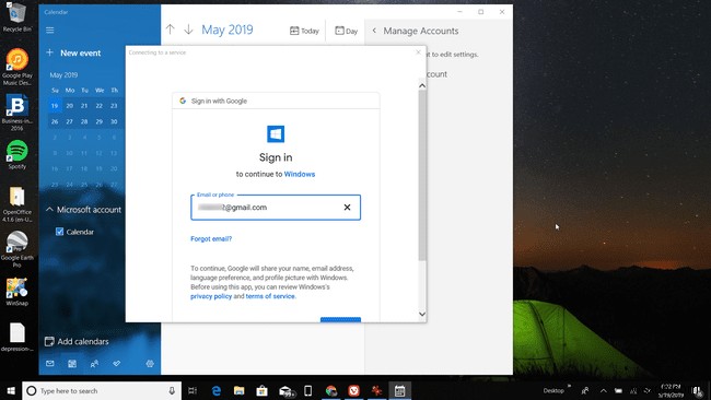 Windows 바탕화면에서 Google 캘린더를 확인하는 방법