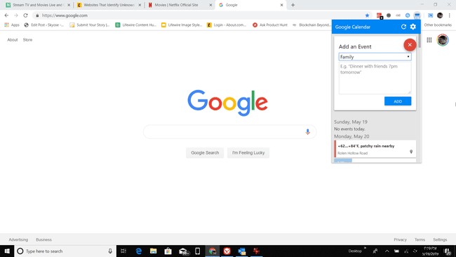 Windows 바탕화면에서 Google 캘린더를 확인하는 방법