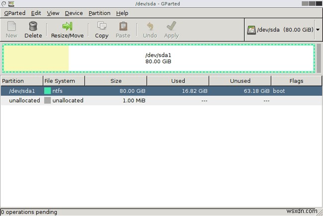 GParted v1.3.1-1 – 운영체제 없이 사용하는 무료 디스크 파티션 도구