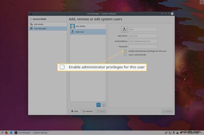 KDE Plasma 데스크톱에서 리눅스 사용자 추가하는 방법 총정리