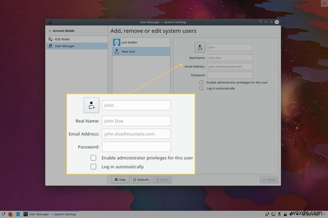 KDE Plasma 데스크톱에서 리눅스 사용자 추가하는 방법 총정리