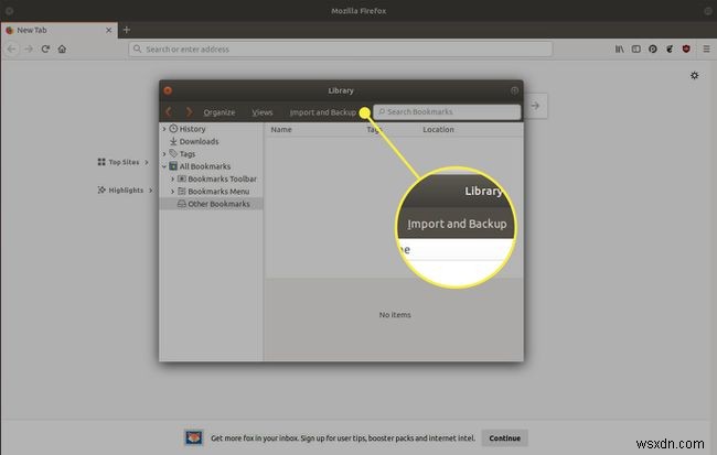 파이어폭스(Firefox) 북마크 백업 및 복원하는 방법