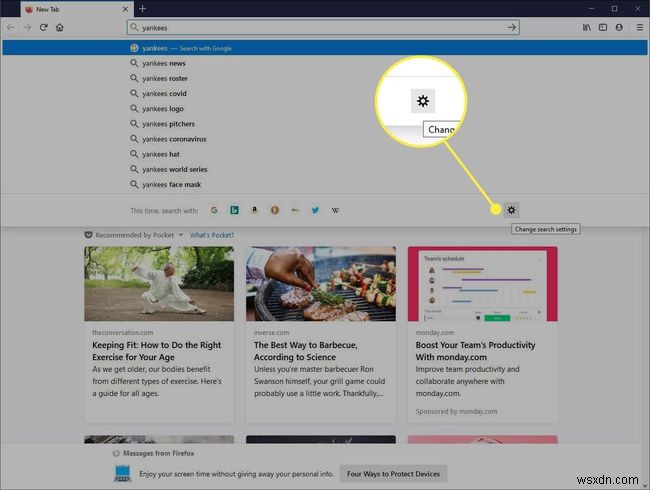 파이어폭스(Firefox)에서 검색 엔진 관리 및 원클릭 검색 사용법