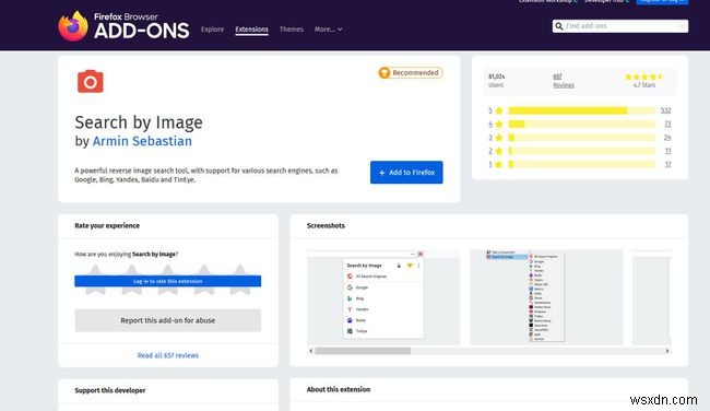 파이어폭스(Firefox)에서 검색 엔진 관리 및 원클릭 검색 사용법