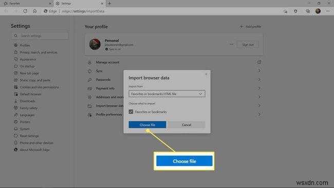 Microsoft Edge 즐겨찾기 백업 및 복원 방법