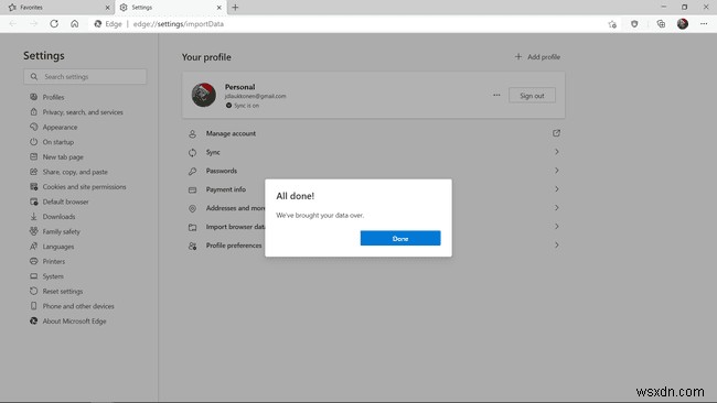 Microsoft Edge 즐겨찾기 백업 및 복원 방법