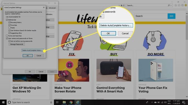 Internet Explorer 11 자동 완성 기능 관리 및 비활성화 방법
