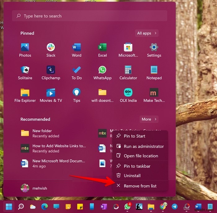 Windows 11 시작 메뉴를 프로처럼 활용하고 커스터마이징하는 15가지 방법