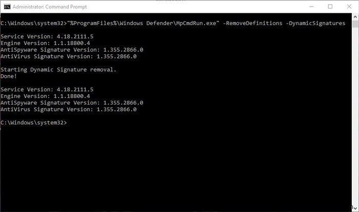 명령 프롬프트에서 Windows Defender 사용하는 방법 총정리
