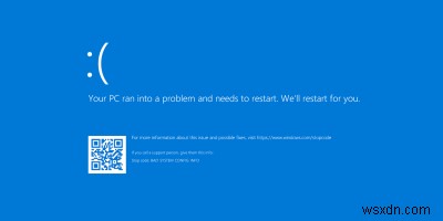 Windows  Bad System Config Info  오류 원인과 해결 방법 총정리