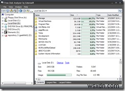 Extensoft Free Disk Analyzer – 강력한 기능과 뛰어난 UI를 갖춘 무료 디스크 사용량 분석기