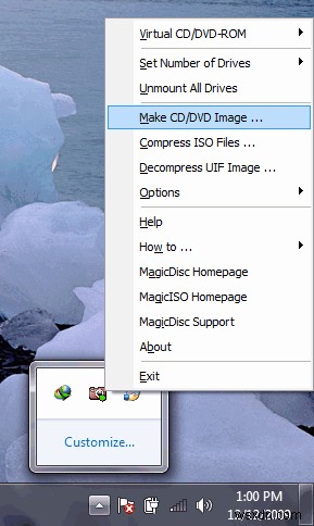 MagicDisc – 윈도우에서 디스크 이미지를 생성하고 마운트하는 무료 가상 드라이브 프로그램