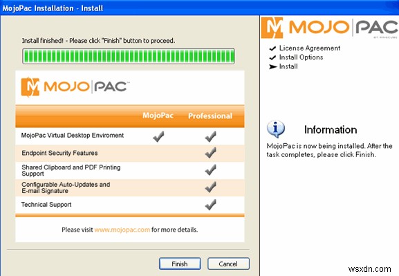 모조팩(Mojopack)으로 USB 드라이브 하나에 Windows XP 환경 통째로 담아 다니기