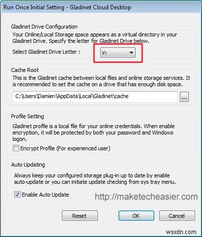 Gladinet으로 데스크톱에서 Windows Live SkyDrive 25GB 저장소에 접속하는 방법