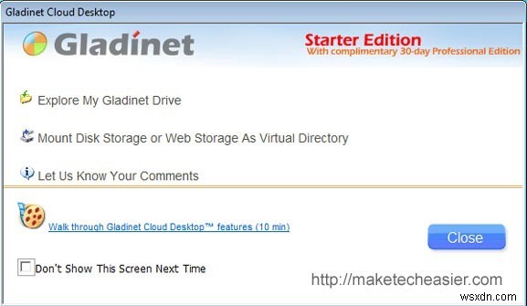Gladinet으로 데스크톱에서 Windows Live SkyDrive 25GB 저장소에 접속하는 방법