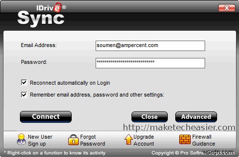 IDriveSync: 월 4.95달러 무제한 용량, Dropbox의 저렴한 대안