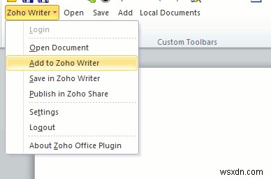 MS Office 문서를 온라인 오피스 앱과 동기화하는 방법 (Google 문서도구, Zoho, Office Live)
