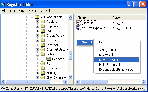 Windows XP 시작 메뉴에서 사용자 이름 숨기는 레지스트리 꿀팁